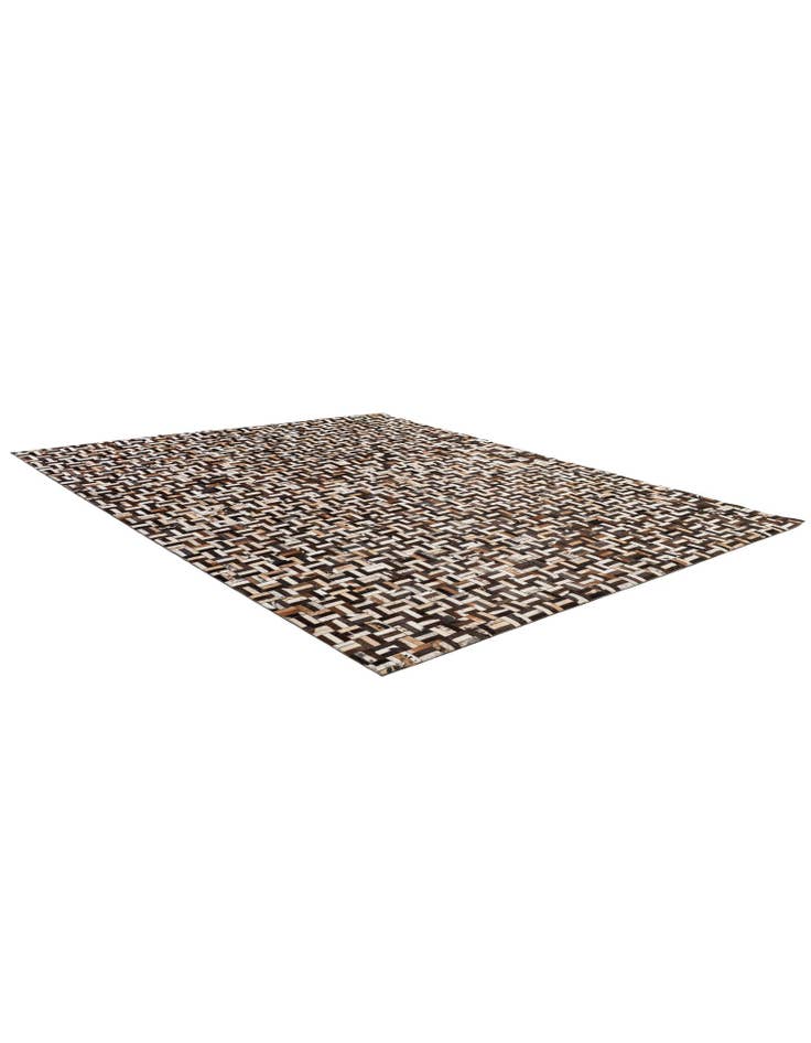 Detail image of  8' 1 x 10' Cowhide - Patchwork Rug