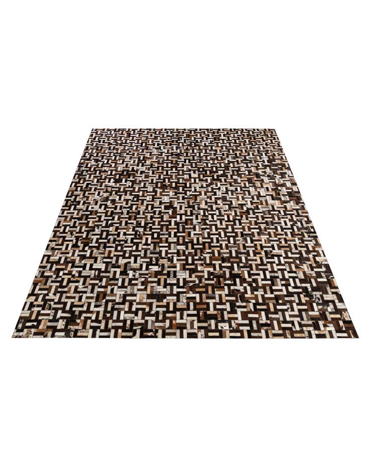 Detail image of  8' 1 x 10' Cowhide - Patchwork Rug