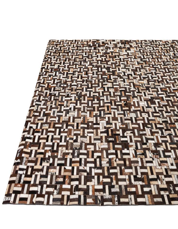 Detail image of  8' 1 x 10' Cowhide - Patchwork Rug