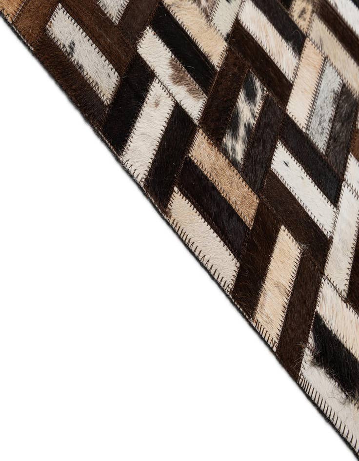 Detail image of  8' 1 x 10' Cowhide - Patchwork Rug