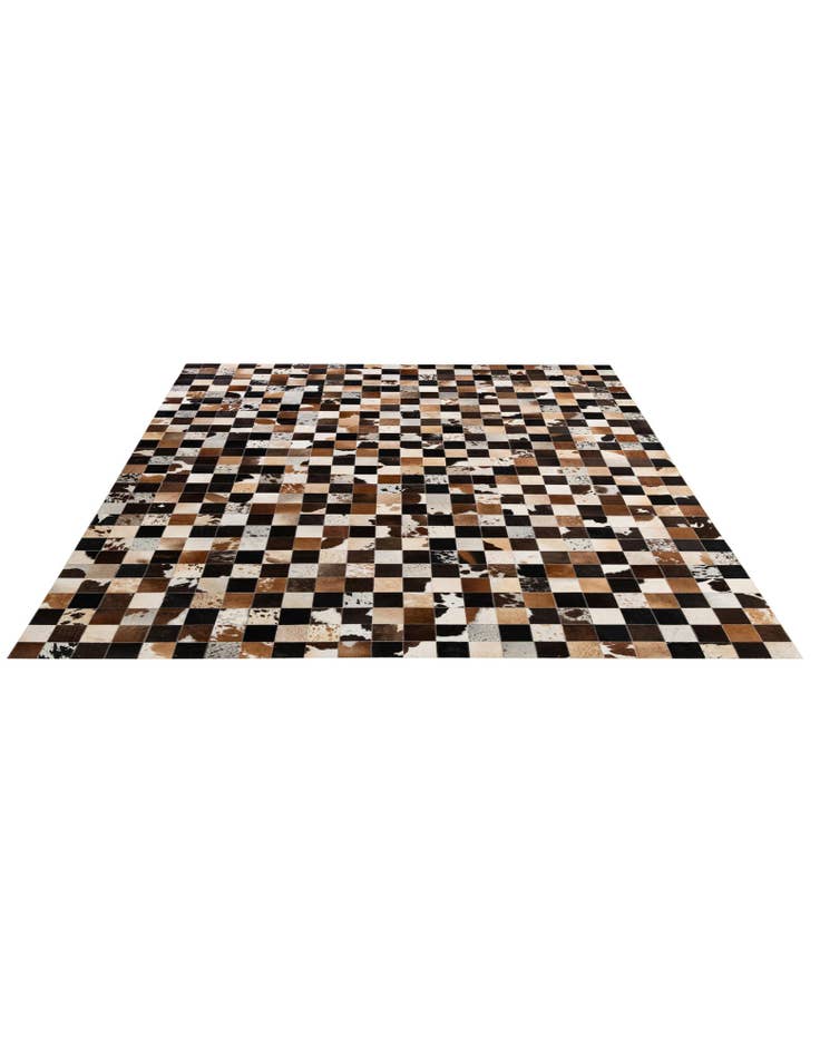 Detail image of  7' 11 x 9' 10 Cowhide - Patchwork Rug