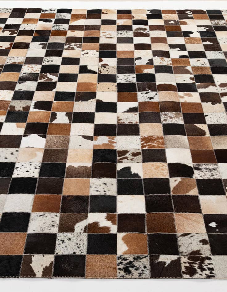Detail image of  7' 11 x 9' 10 Cowhide - Patchwork Rug