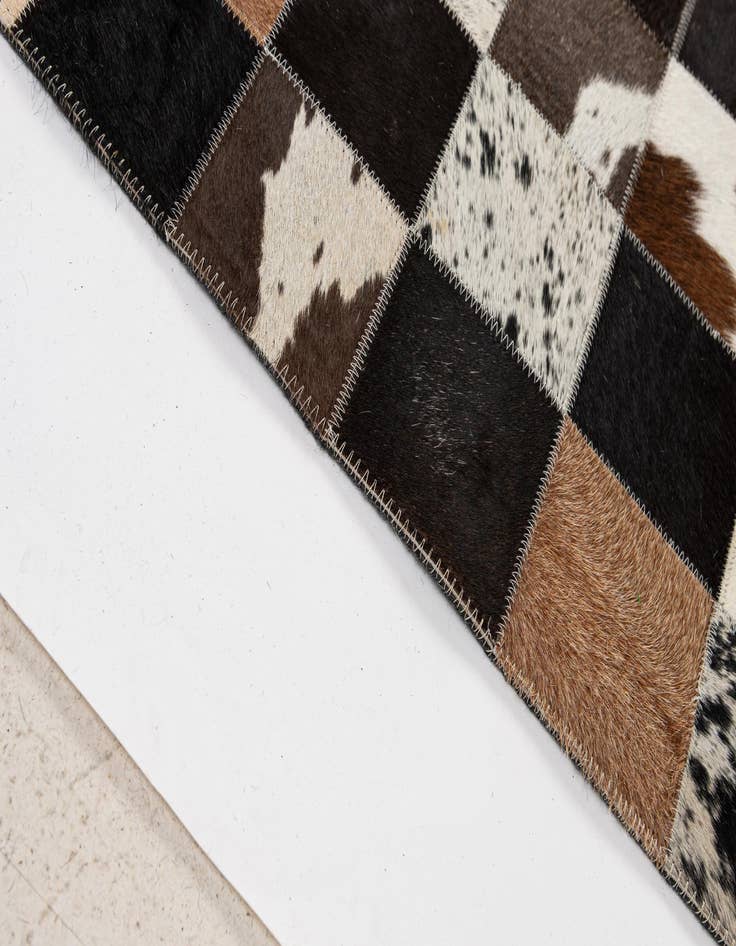Detail image of  7' 11 x 9' 10 Cowhide - Patchwork Rug