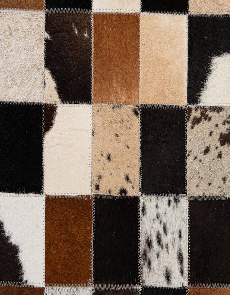 Detail image of  7' 11 x 9' 10 Cowhide - Patchwork Rug
