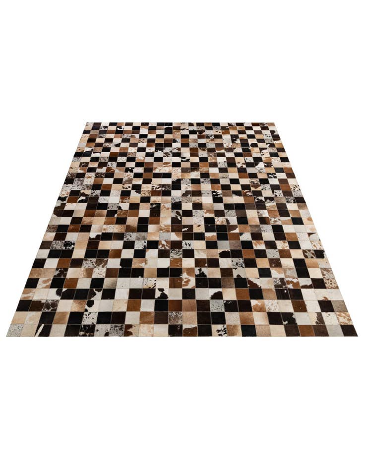 Detail image of  7' 11 x 9' 9 Cowhide - Patchwork Rug