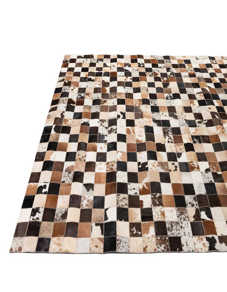 Detail image of  7' 11 x 9' 9 Cowhide - Patchwork Rug