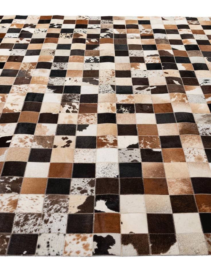 Detail image of  7' 11 x 9' 9 Cowhide - Patchwork Rug