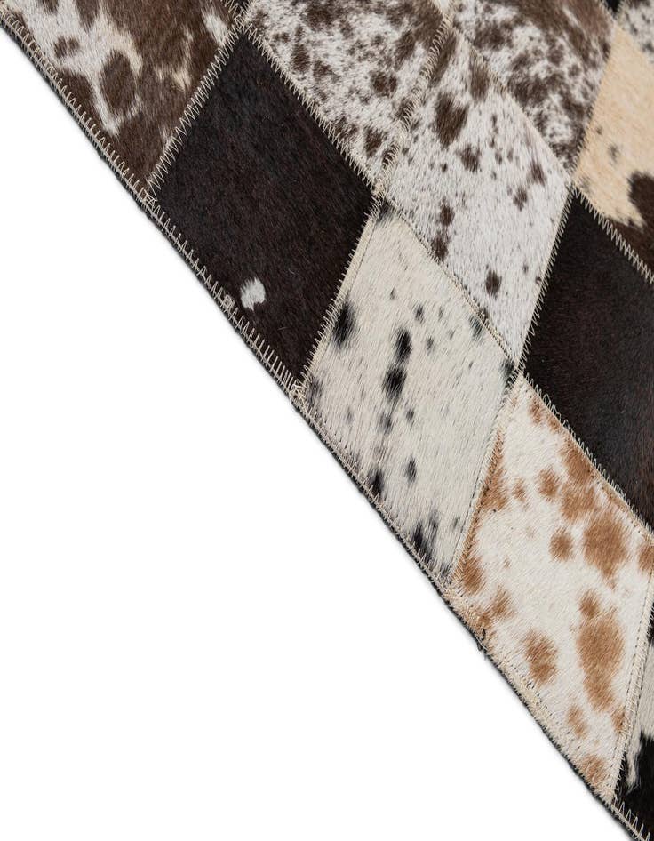 Detail image of  7' 11 x 9' 9 Cowhide - Patchwork Rug