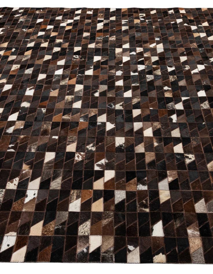 Detail image of  7' 11 x 9' 10 Cowhide - Patchwork Rug
