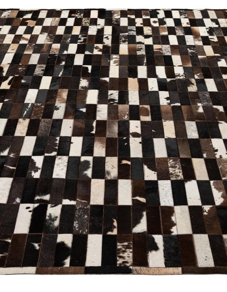 Detail image of  8' 3 x 9' 11 Cowhide - Patchwork Rug