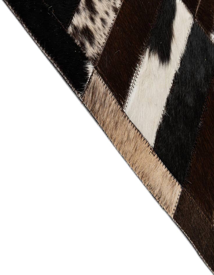 Detail image of  8' 3 x 9' 11 Cowhide - Patchwork Rug