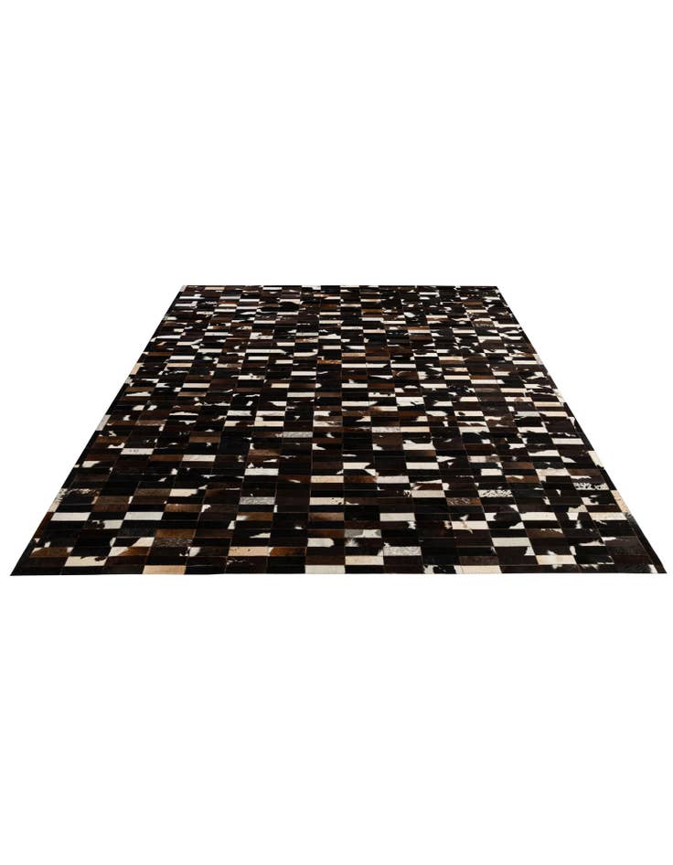 Detail image of  8' 2 x 9' 10 Cowhide - Patchwork Rug