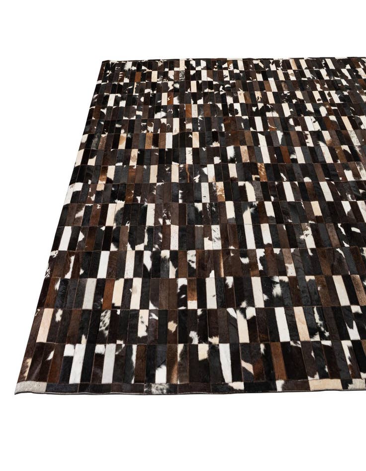 Detail image of  8' 2 x 9' 10 Cowhide - Patchwork Rug