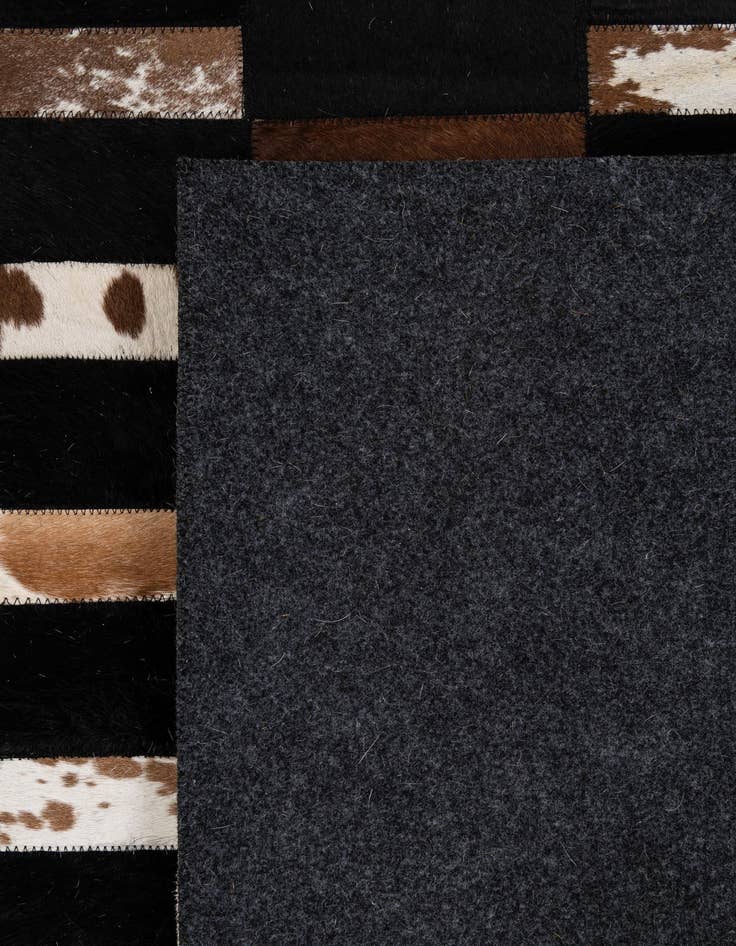 Detail image of  8' 3 x 10' Cowhide - Patchwork Rug