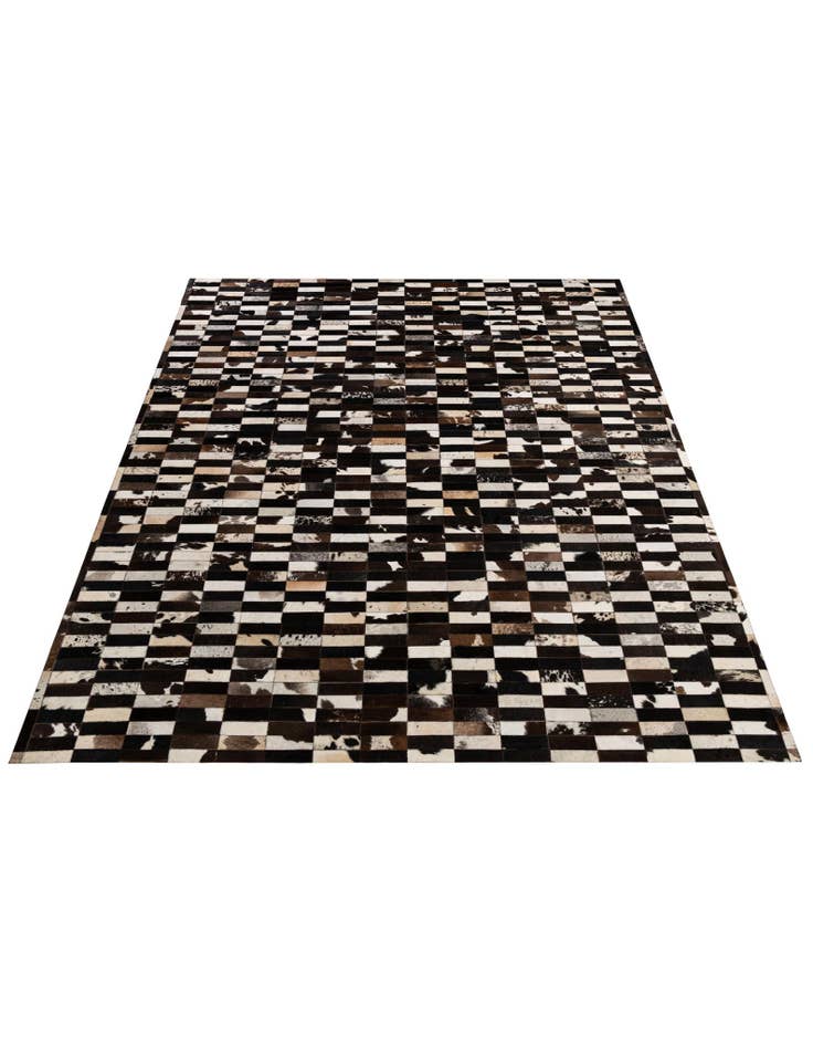 Detail image of  8' 2 x 9' 11 Cowhide - Patchwork Rug