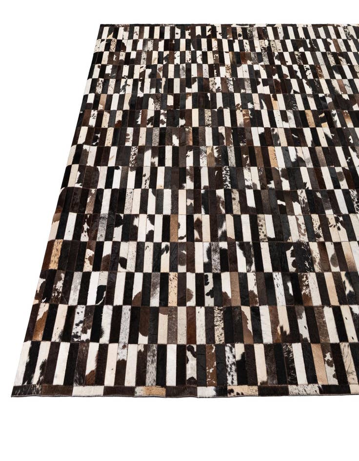 Detail image of  8' 2 x 9' 11 Cowhide - Patchwork Rug