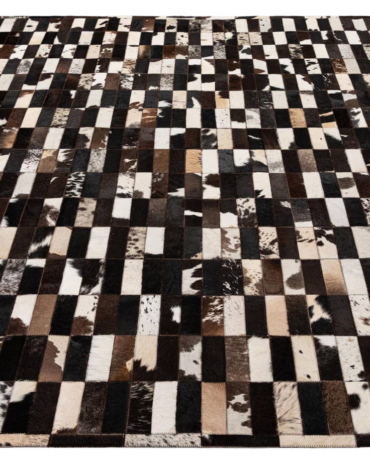 Detail image of  8' 2 x 9' 11 Cowhide - Patchwork Rug