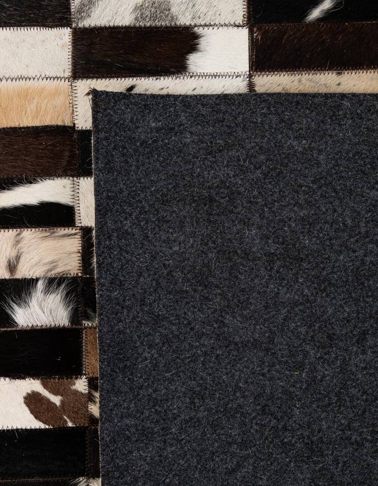 Detail image of  8' 2 x 9' 11 Cowhide - Patchwork Rug