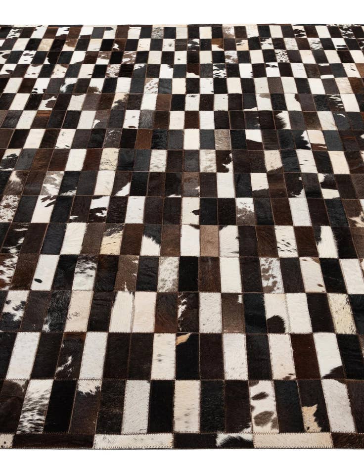 Detail image of  8' 3 x 9' 11 Cowhide - Patchwork Rug