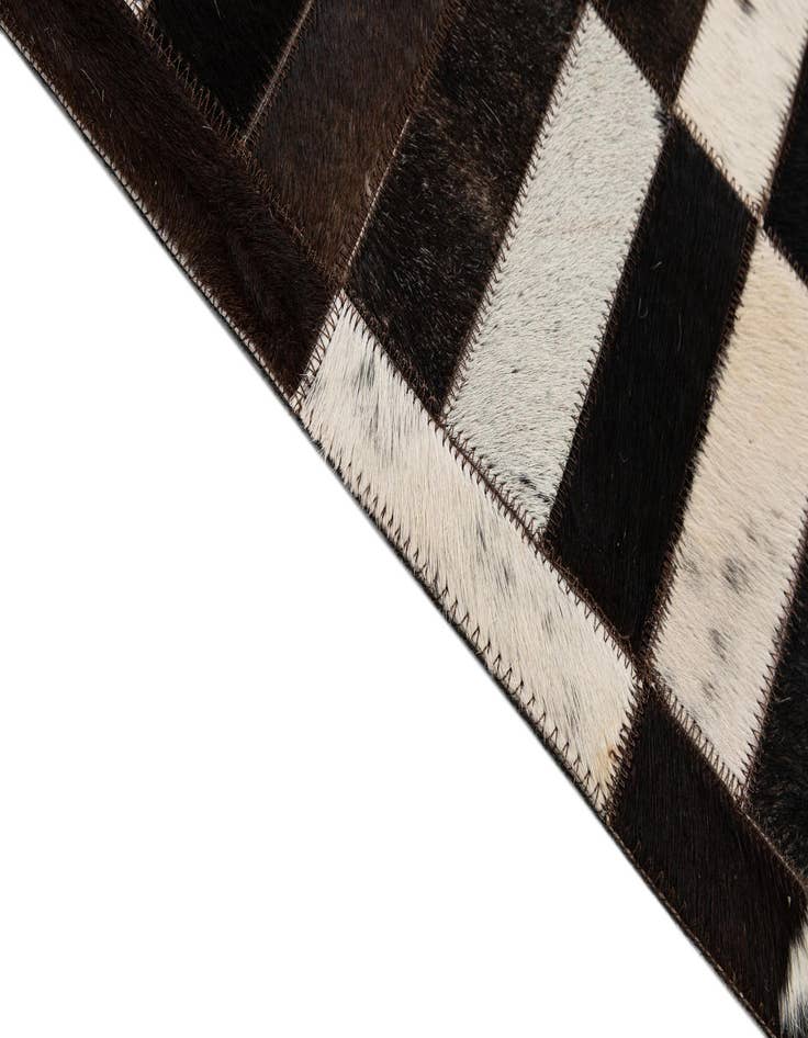 Detail image of  8' 3 x 9' 11 Cowhide - Patchwork Rug