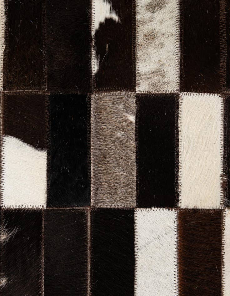 Detail image of  8' 3 x 9' 11 Cowhide - Patchwork Rug
