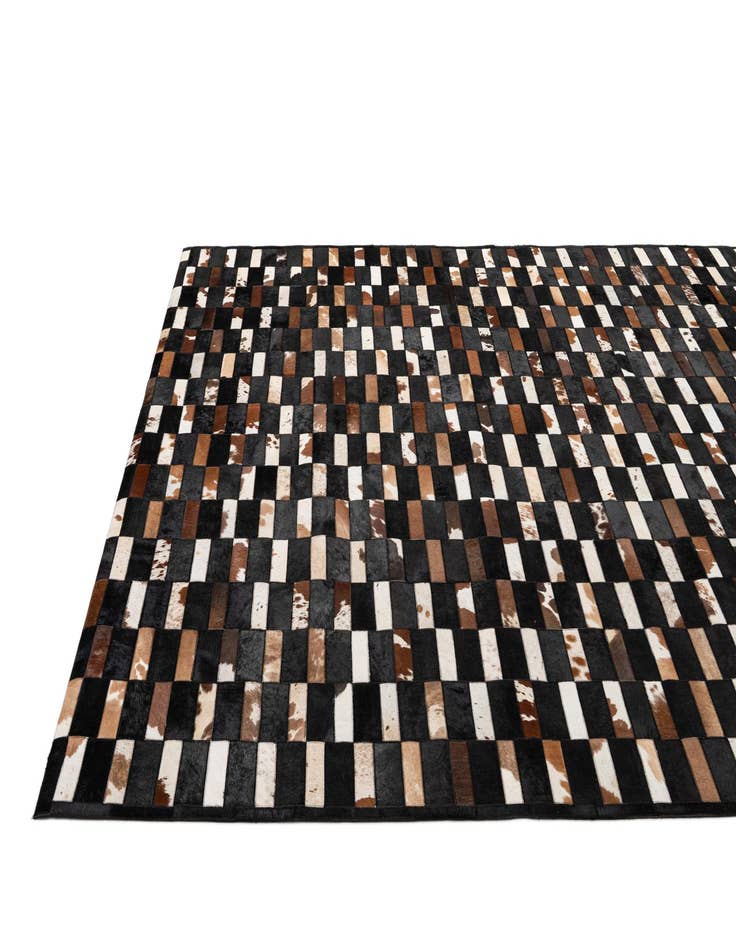 Detail image of  8' 2 x 9' 11 Cowhide - Patchwork Rug