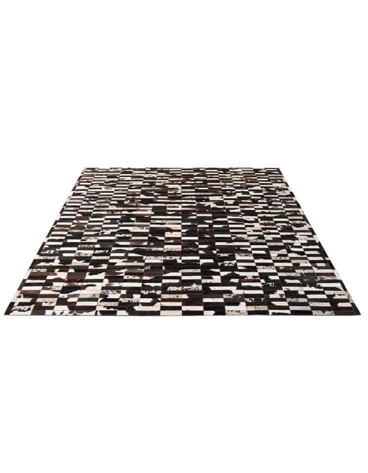 Detail image of  8' 2 x 9' 10 Cowhide - Patchwork Rug