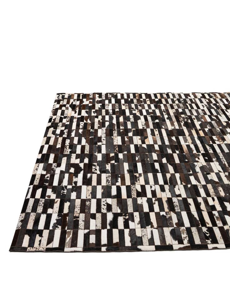 Detail image of  8' 2 x 9' 10 Cowhide - Patchwork Rug