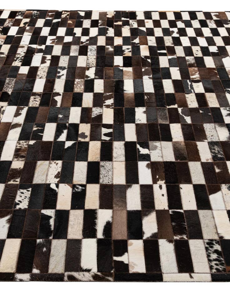 Detail image of  8' 2 x 9' 11 Cowhide - Patchwork Rug