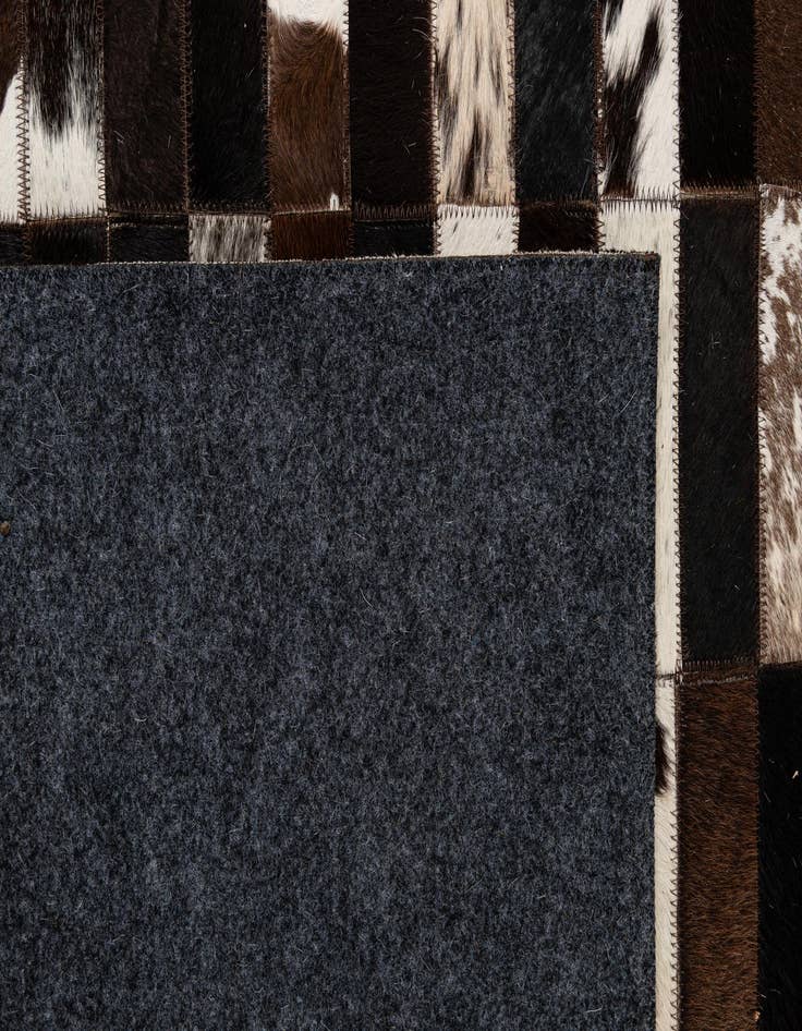 Detail image of  8' 2 x 9' 11 Cowhide - Patchwork Rug
