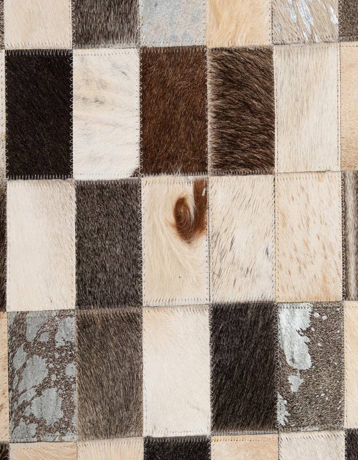 Detail image of  7' 11 x 9' 10 Cowhide - Patchwork Rug