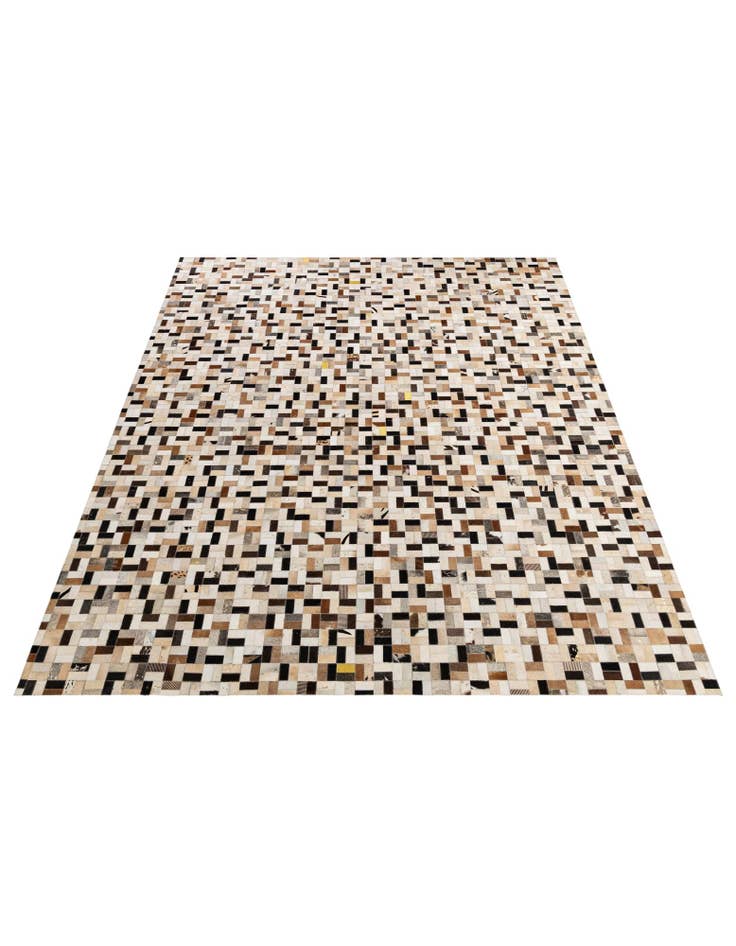 Detail image of  8' x 10' Cowhide - Patchwork Rug
