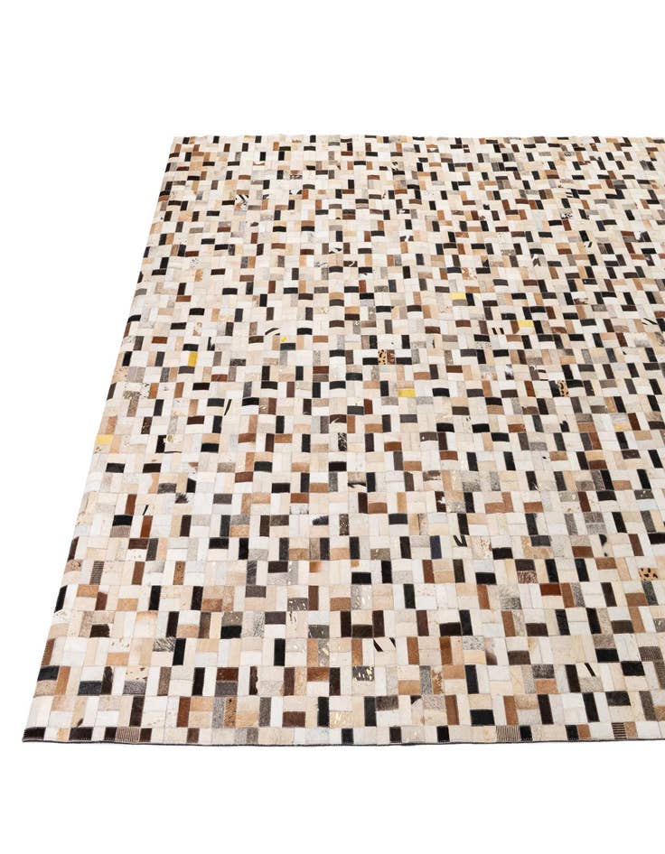 Detail image of  8' x 10' Cowhide - Patchwork Rug