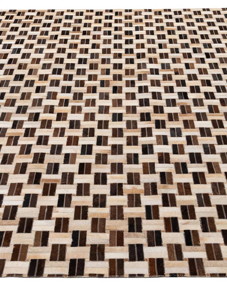 Detail image of  7' 7 x 9' 10 Cowhide - Patchwork Rug