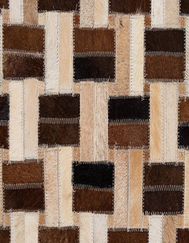Detail image of  7' 7 x 9' 10 Cowhide - Patchwork Rug