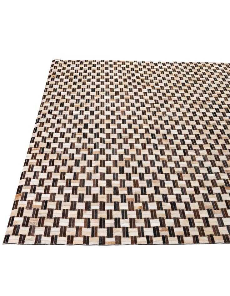 Detail image of  7' 8 x 9' 10 Cowhide - Patchwork Rug