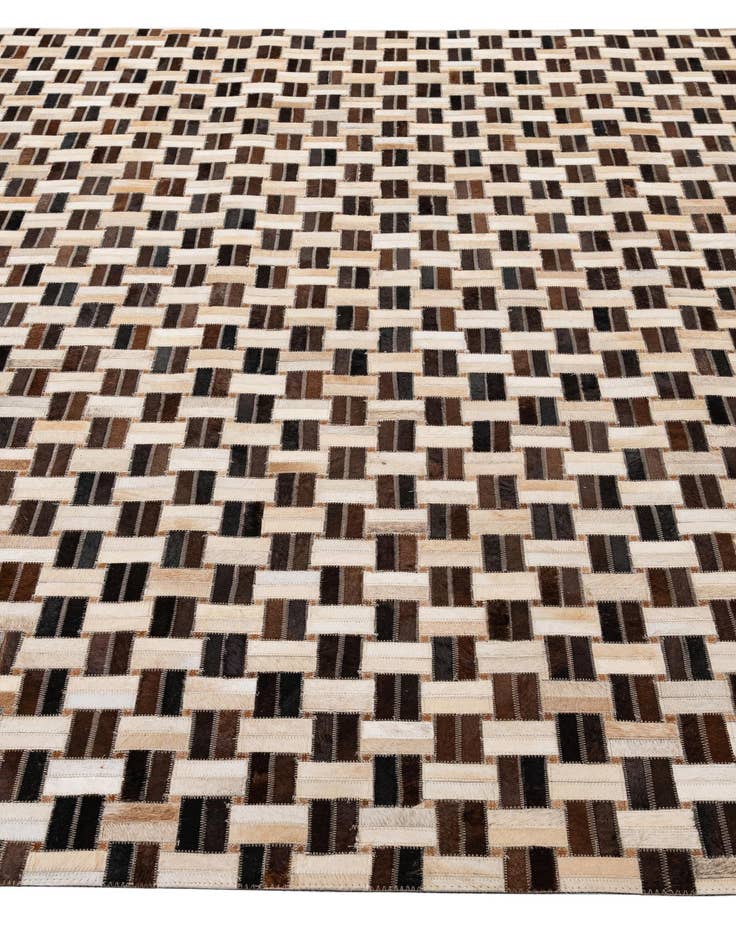 Detail image of  7' 8 x 9' 10 Cowhide - Patchwork Rug