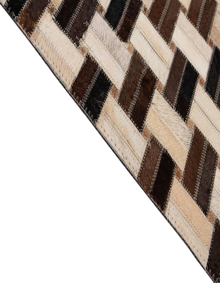 Detail image of  7' 8 x 9' 10 Cowhide - Patchwork Rug