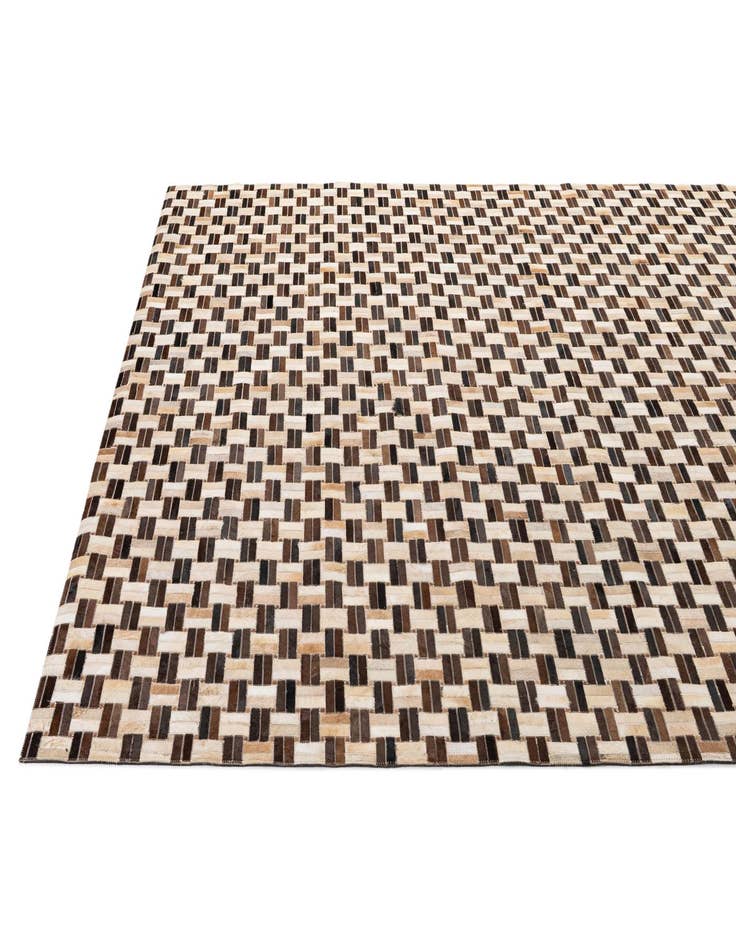 Detail image of  7' 8 x 9' 10 Cowhide - Patchwork Rug