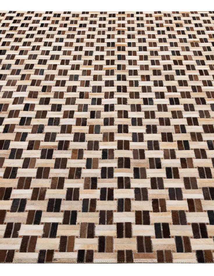 Detail image of  7' 8 x 9' 10 Cowhide - Patchwork Rug