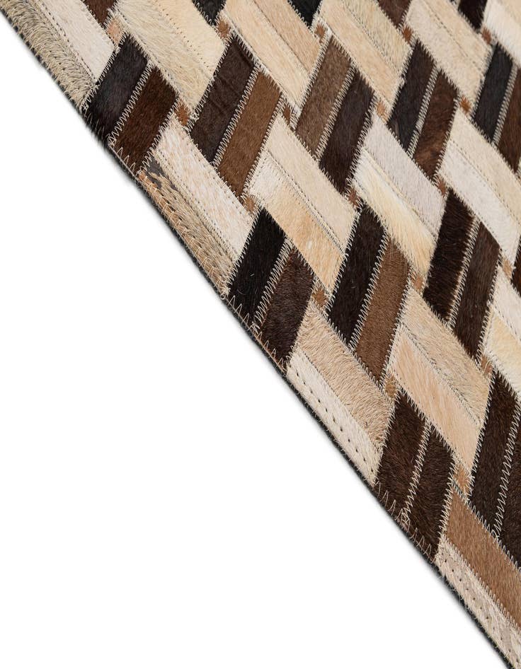 Detail image of  7' 8 x 9' 10 Cowhide - Patchwork Rug