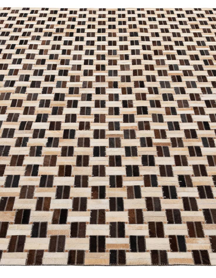 Detail image of  7' 7 x 9' 10 Cowhide - Patchwork Rug