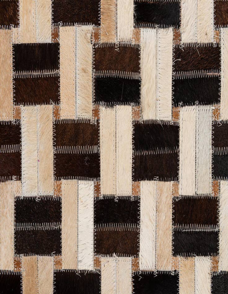 Detail image of  7' 7 x 9' 10 Cowhide - Patchwork Rug