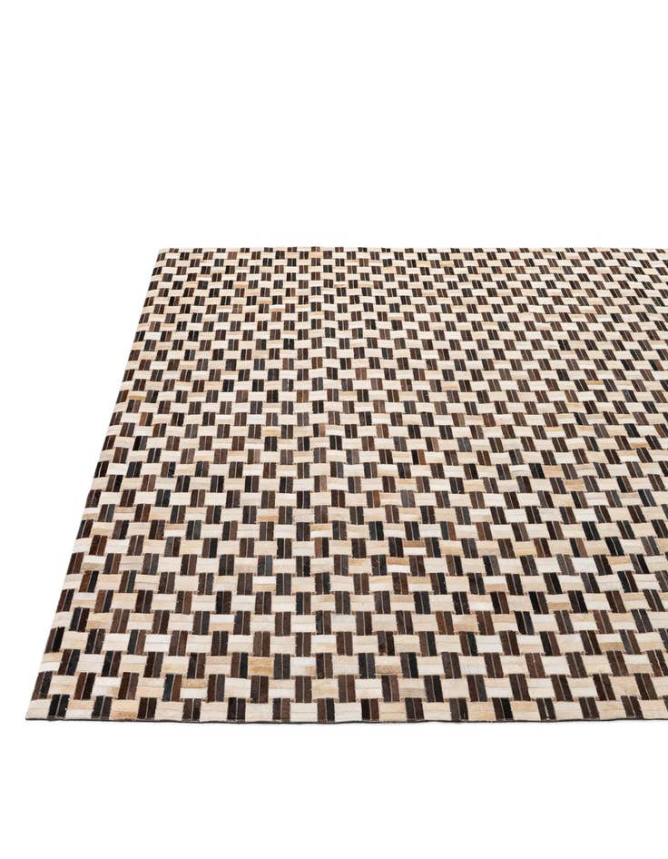 Detail image of  7' 8 x 9' 11 Cowhide - Patchwork Rug