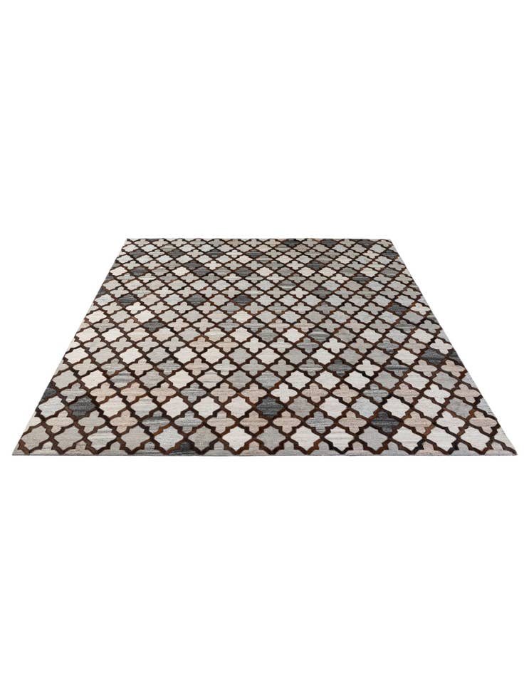 Detail image of  8' 1 x 9' 10 Cowhide - Patchwork Rug