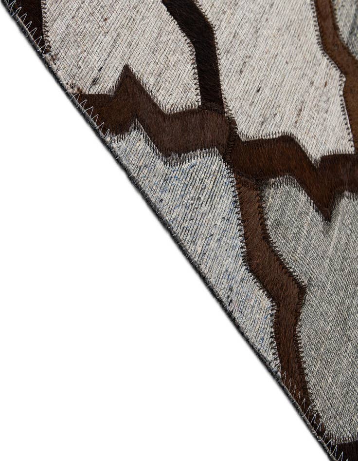 Detail image of  8' 1 x 9' 10 Cowhide - Patchwork Rug