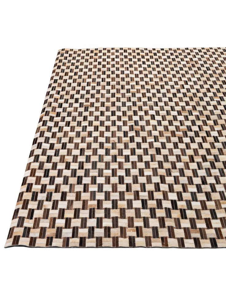 Detail image of  7' 8 x 9' 9 Cowhide - Patchwork Rug