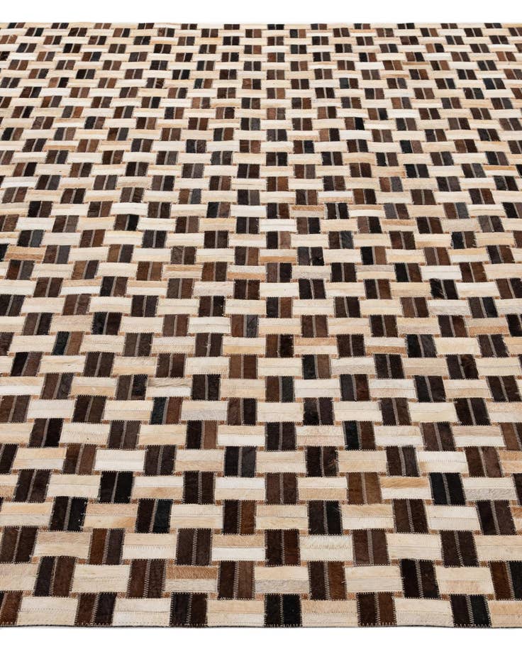 Detail image of  7' 8 x 9' 9 Cowhide - Patchwork Rug