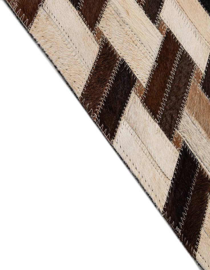 Detail image of  7' 8 x 9' 9 Cowhide - Patchwork Rug