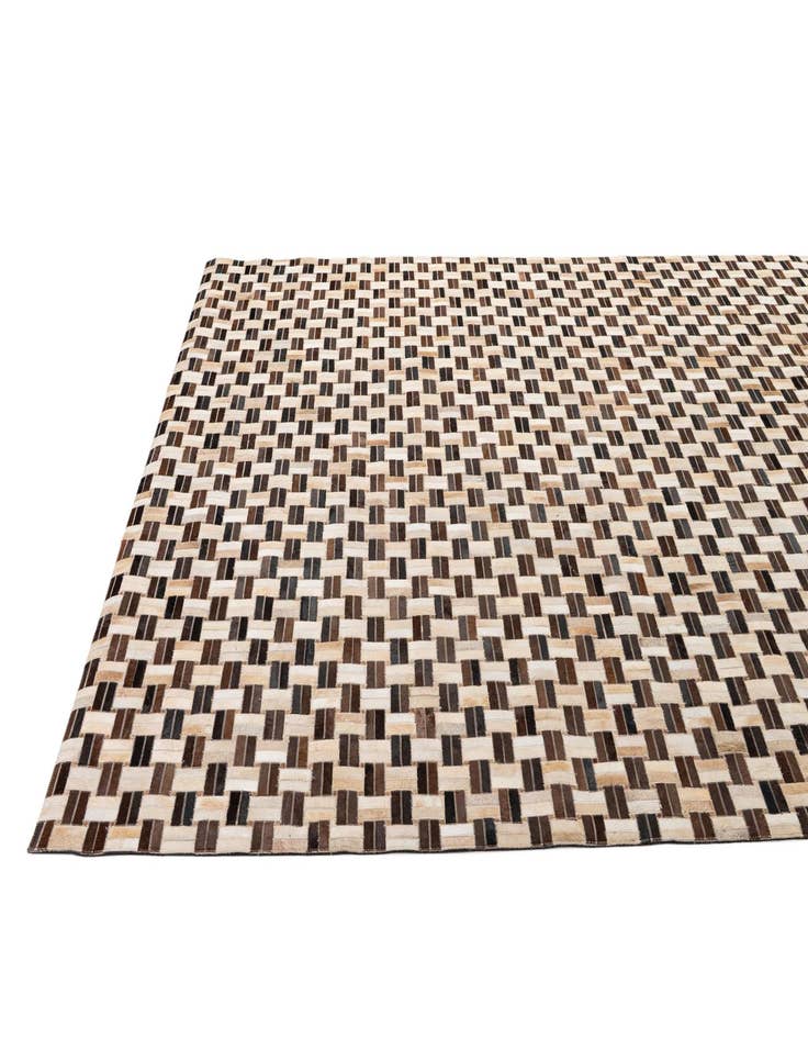 Detail image of  7' 8 x 9' 10 Cowhide - Patchwork Rug